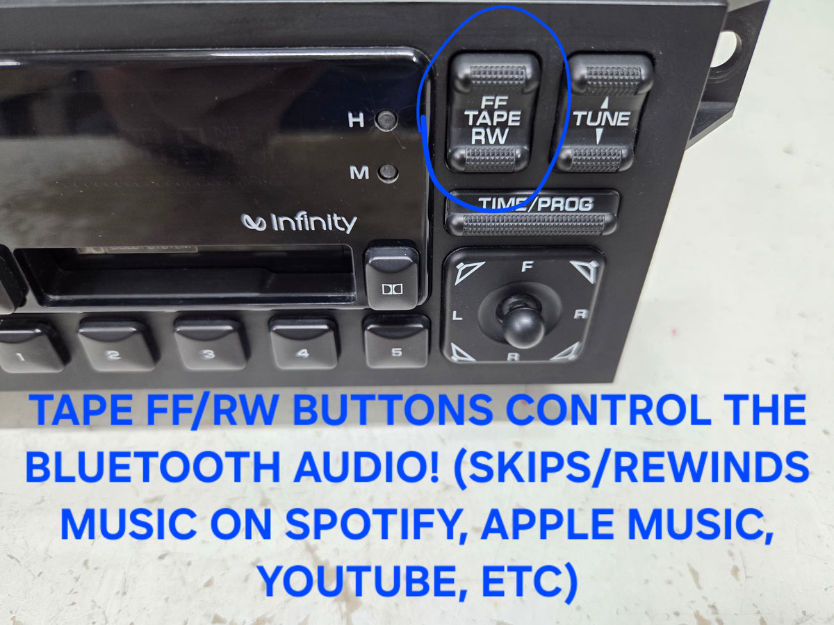 BLUETOOTH 1987-02 Mopar Dodge Jeep Chrysler 5 BAND EQ INFINITY Radio REFURBISHED