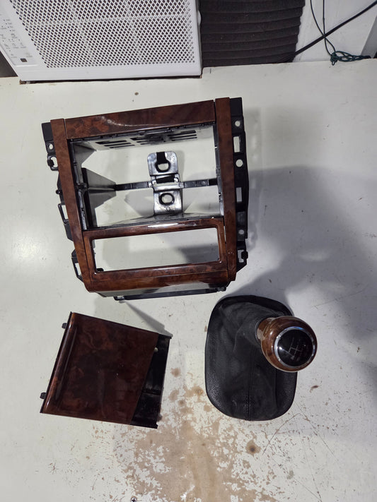 Mk4 jetta wood radio cage, ash tray, and shift knob
