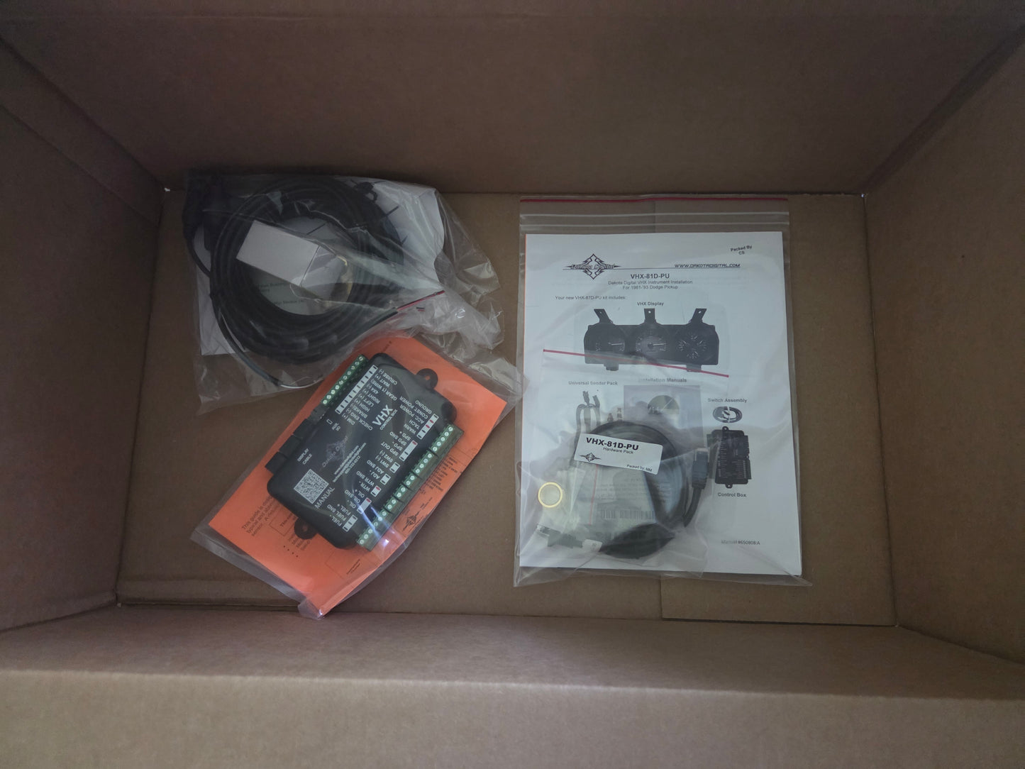 Dakota Digital VHX Series Gauge Cluster 1981-1993 Dodge Truck VHX-81D-PU-K-W