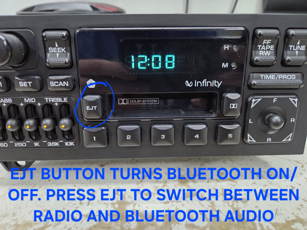BLUETOOTH 1987-02 Mopar Dodge Jeep Chrysler 5 BAND EQ INFINITY Radio REFURBISHED