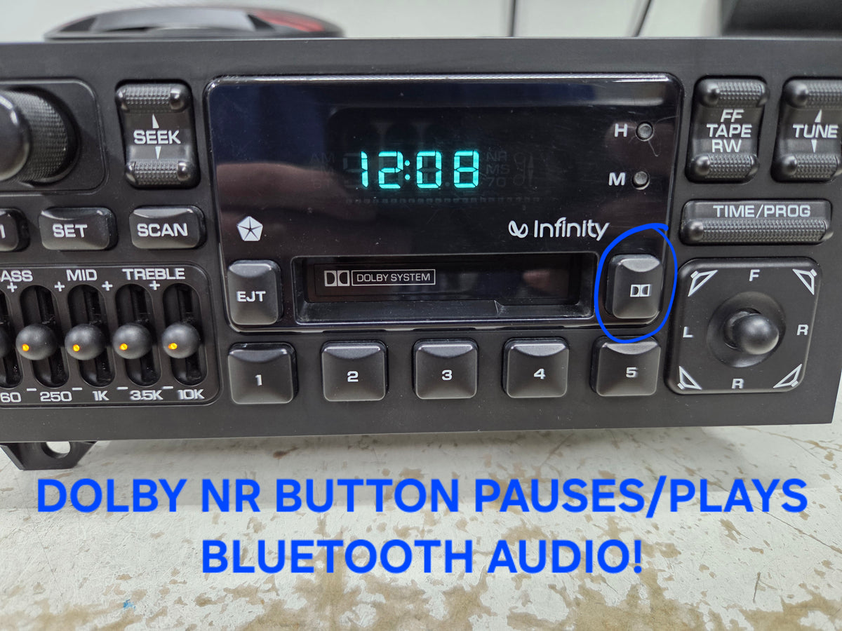 BLUETOOTH 1987-02 Mopar Dodge Jeep Chrysler 5 BAND EQ INFINITY Radio REFURBISHED