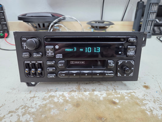 REFURBISHED OEM 1987-2002 Dodge Jeep Chrysler Radio with CD and Cassette Player
